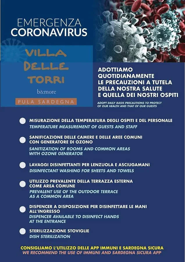 Villa Delle Torri Pula Bed & Breakfast